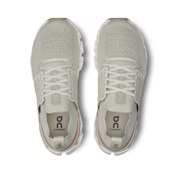 New in box On Women's Cloudswift 3 Running Shoes - Pearl/Fog - Picture 3 of 8